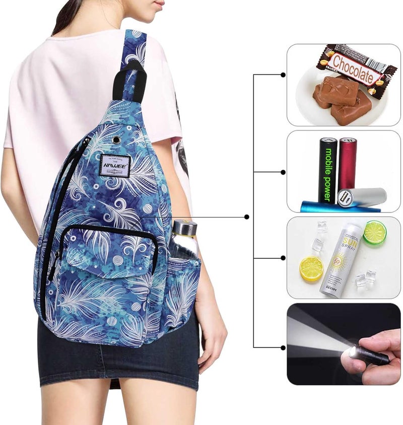 HAWEE Backpack Sling for Women Anti-Water Crossbody Bag Inclined Adjustable Pack | Casual, Adjustable Strap, Water Repellent, for Travel/Sport - Image 5